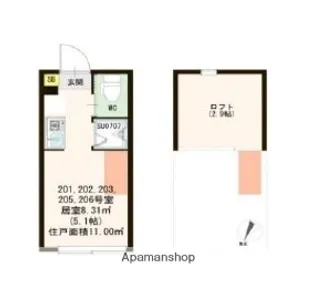 CLAY西荻【1階】の間取り