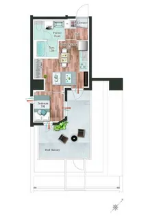 デュオフラッツ板橋大山【7階】の間取り