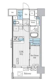 TERRA蚕糸の森【7階】の間取り