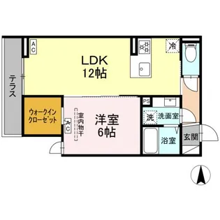 セレスティア中野上高田【1階】の間取り