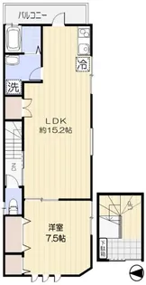 世田谷区桜上水5丁目住宅【2階】の間取り