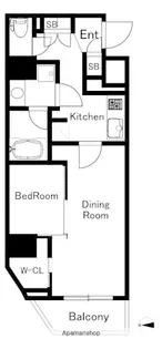 AXAS渋谷初台【9階】の間取り