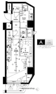 AXAS渋谷初台【604号室】の間取り