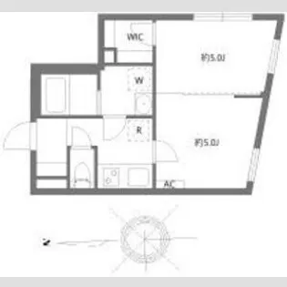 グランピア四谷【4階】の間取り