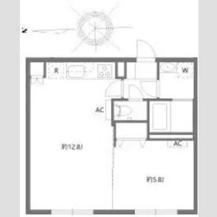 グランピア四谷【1階】の間取り