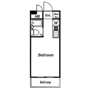 エヴェナール上北沢【403号室】の間取り