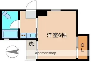 HX NAKANO【6B号室】の間取り