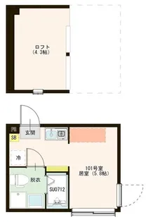 アーバンレジデンス光が丘【1階】の間取り