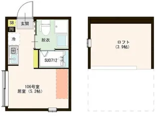 アーバンレジデンス光が丘【1階】の間取り