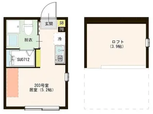 アーバンレジデンス光が丘【2階】の間取り