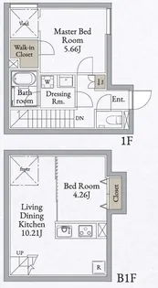 LIVEFLAT高田馬場【1階】の間取り
