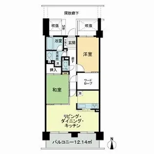 パーク・エステート上板橋【7階】の間取り