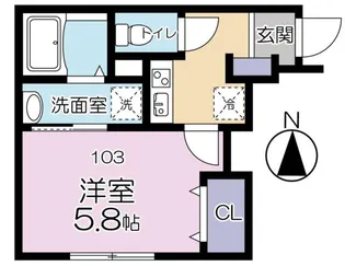 フォルトゥーナ【1階】の間取り