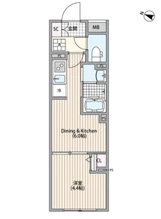 GRANPASEO中野Ⅲ【1階】の間取り
