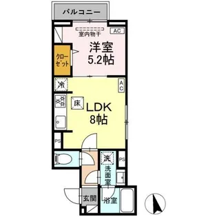 セレスティア前野町【1階】の間取り