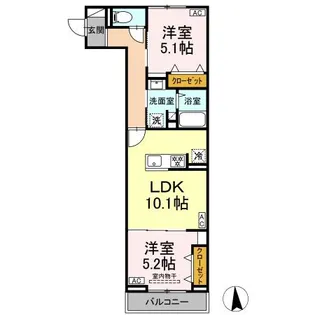 セレスティア高島平III【3階】の間取り