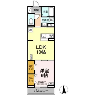 セレスティア高島平III【3階】の間取り