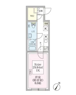 防音マンションスカイラシクラス平和台【401号室号室】の間取り