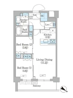 NIIYA平和台【3階】の間取り