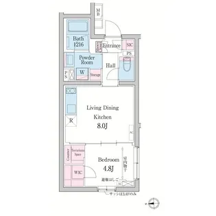 デュオメゾン渋谷【2階】の間取り