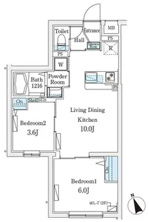 CREATIF駒澤大学前【2階】の間取り
