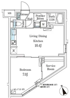 CREATIF駒澤大学前【1階】の間取り