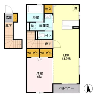 アメージング エステート【1階】の間取り