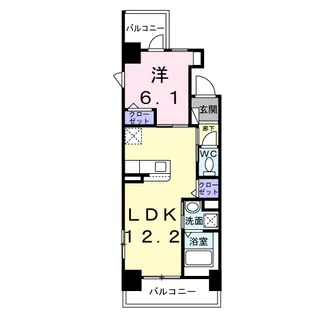 レパラール関口【5階】の間取り