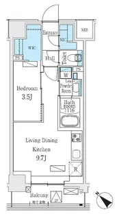 Urban Breeze 巣鴨【2階】の間取り