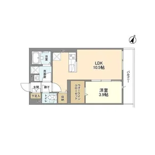 ウェルスクエア渋谷本町【2階】の間取り