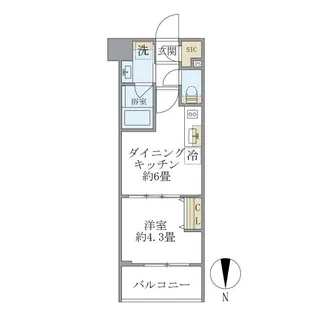 プラティーク目白【6階】の間取り
