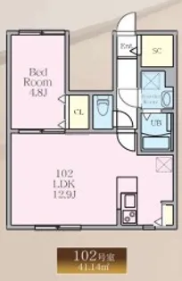 ノーザンロード東武練馬Ⅱ【1階】の間取り