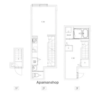 ソルナクレイシア荻窪Ⅲ【2階】の間取り