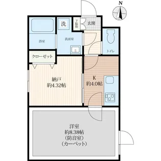 ラシクラス上板橋【301号室】の間取り