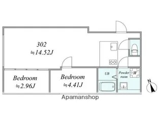 TRIAS154【3階】の間取り