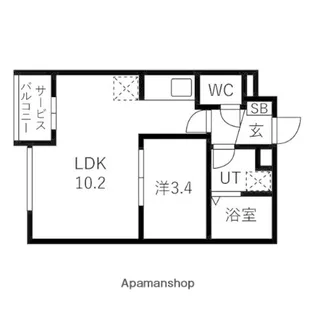 カーサピアッツァ中野松が丘【402号室】の間取り