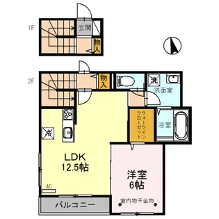 メゾン ド ボヌール B【2階】の間取り