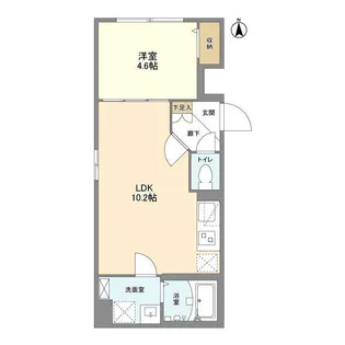 ウェルスクエア中野坂上【3階】の間取り