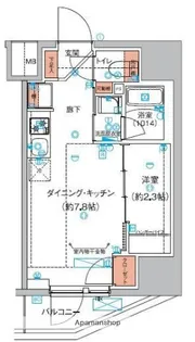 ハーモニーレジデンス巣鴨山手インサイド【3階】の間取り