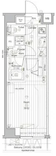 PREMIUM CUBE G 北新宿DEUX【1階】の間取り