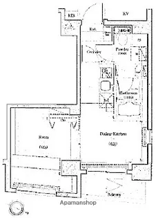 PREMIUM CUBE笹塚【8階】の間取り