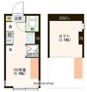 DIMORA TRANQUILLA HIKARIGAOKA【1階】の間取り