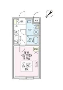 防音マンション スカイラシクラス平和台【103号室号室】の間取り