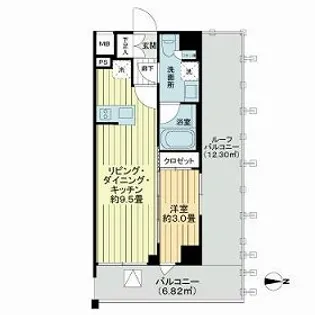SYFORME TAKADANOBABA2【8階】の間取り
