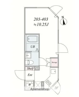 THE TRIAS SHINNAKANO【4階】の間取り