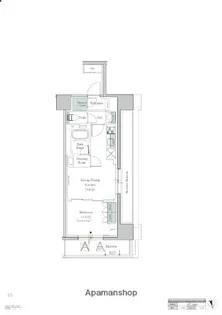 ワンルーフレジデンス中野【7階】の間取り