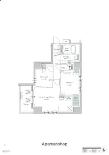 ワンルーフレジデンス中野【5階】の間取り