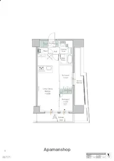 ワンルーフレジデンス中野【5階】の間取り