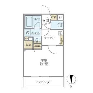 ISM中野坂上【4階】の間取り
