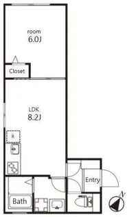 VーSTYLE幡ヶ谷【4階】の間取り